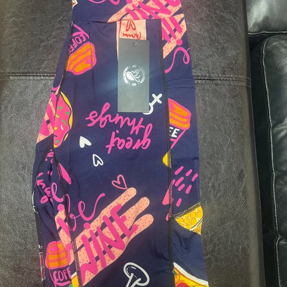 Grape Wine Pattern Print Women Leggings